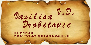 Vasilisa Drobilović vizit kartica